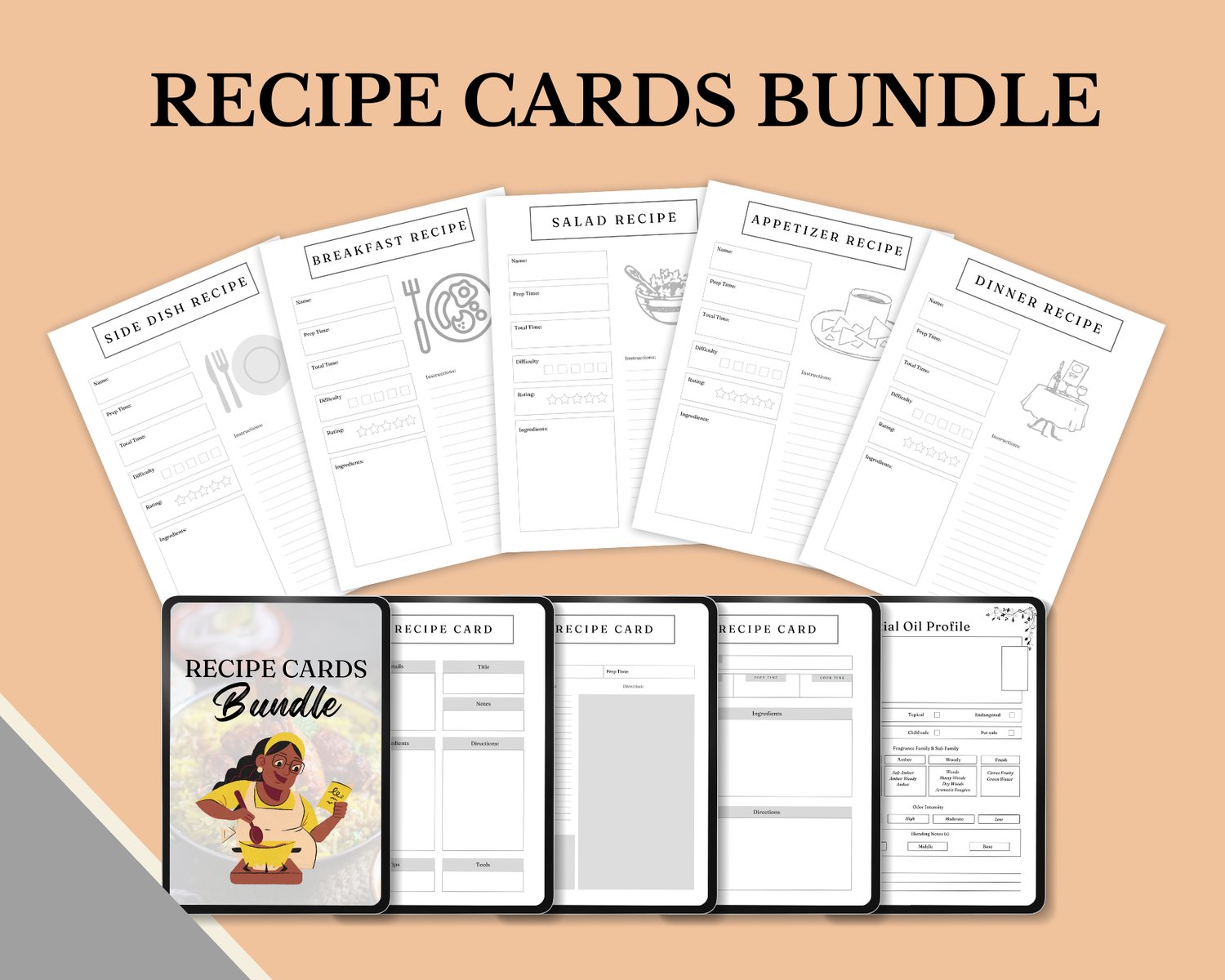 Recipe Cards Bundle — Keep Your Favorite Recipes Organized and ...