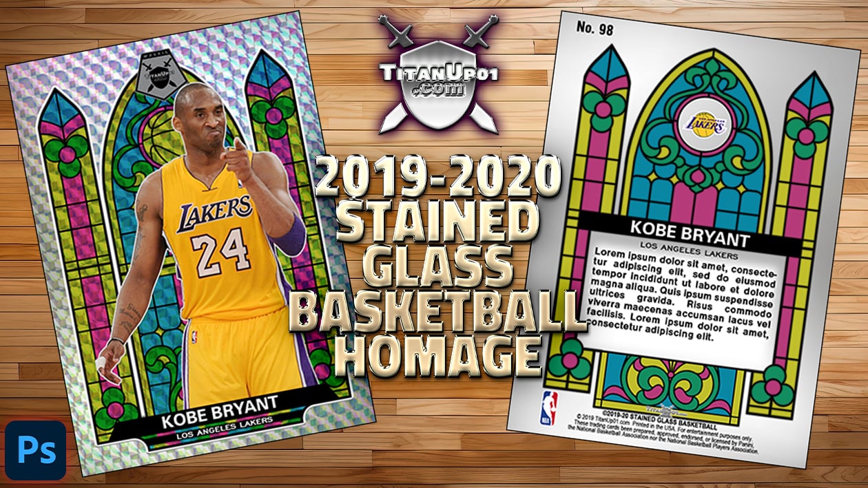 2019-20 Stained Glass Basketball Homage Photoshop PSD Templates