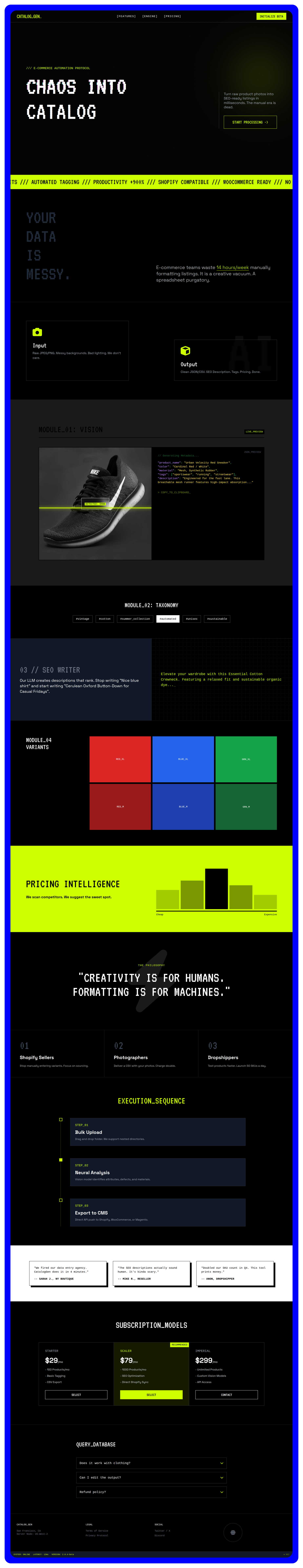 CatalogGen AI Preview
