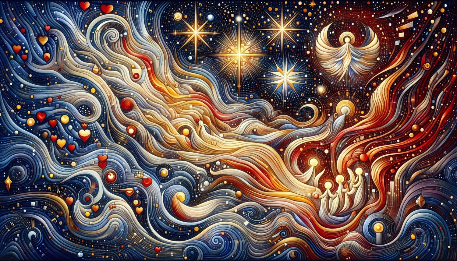 Hoe drie‑eenheid en liefde samenkomen in het kerstverhaal via puzzels en kaarten.