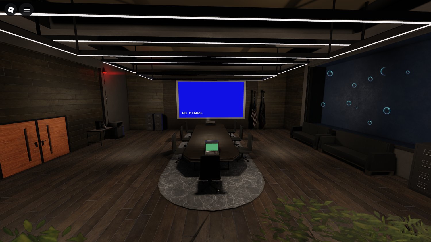 Official briefing room in modern American style