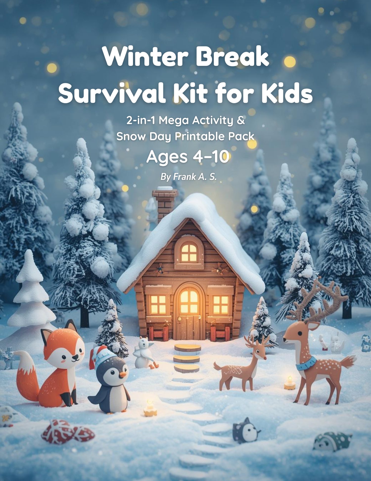 “Winter Break Activity Pack for kids – printable worksheets and fun winter-themed activities.”