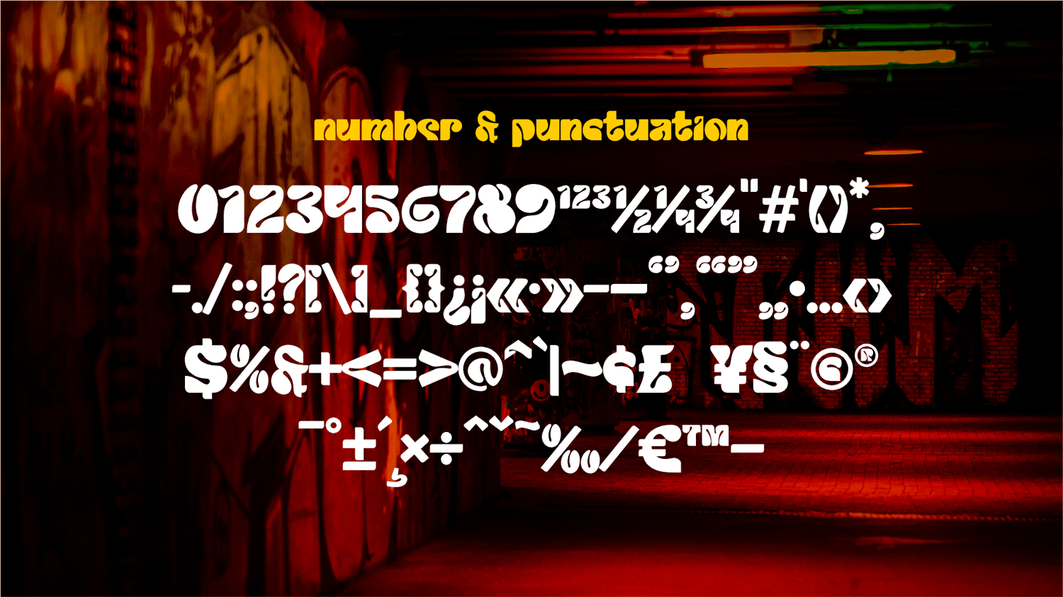 numbers & punctuation