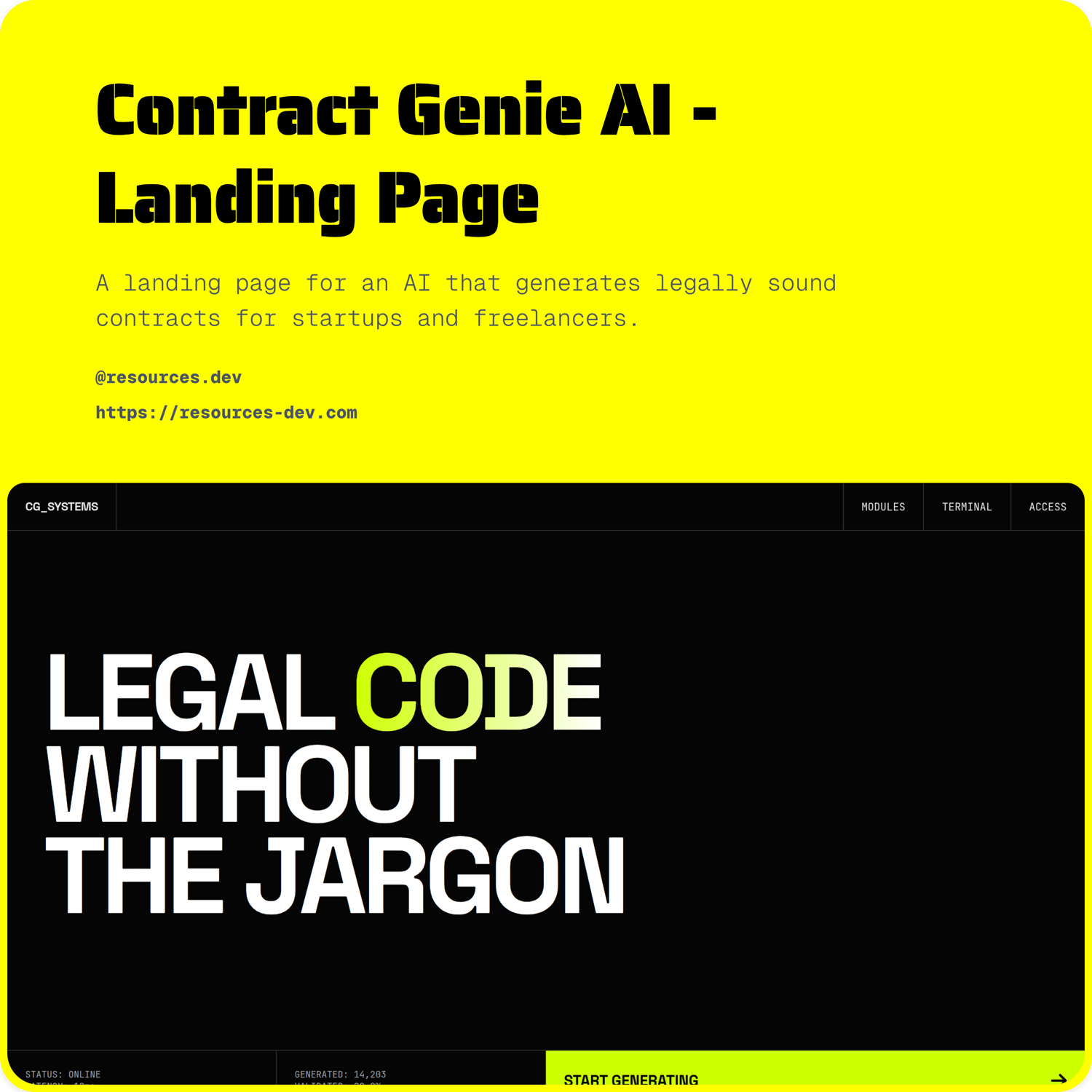 ContractGenie Legal Automation Template
