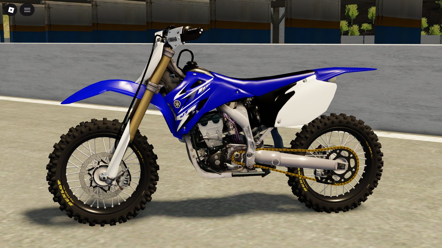 Close-up of YZ250 motocross bike