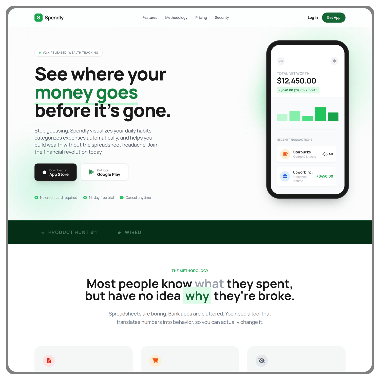 Spendly Finance Dashboard Preview
