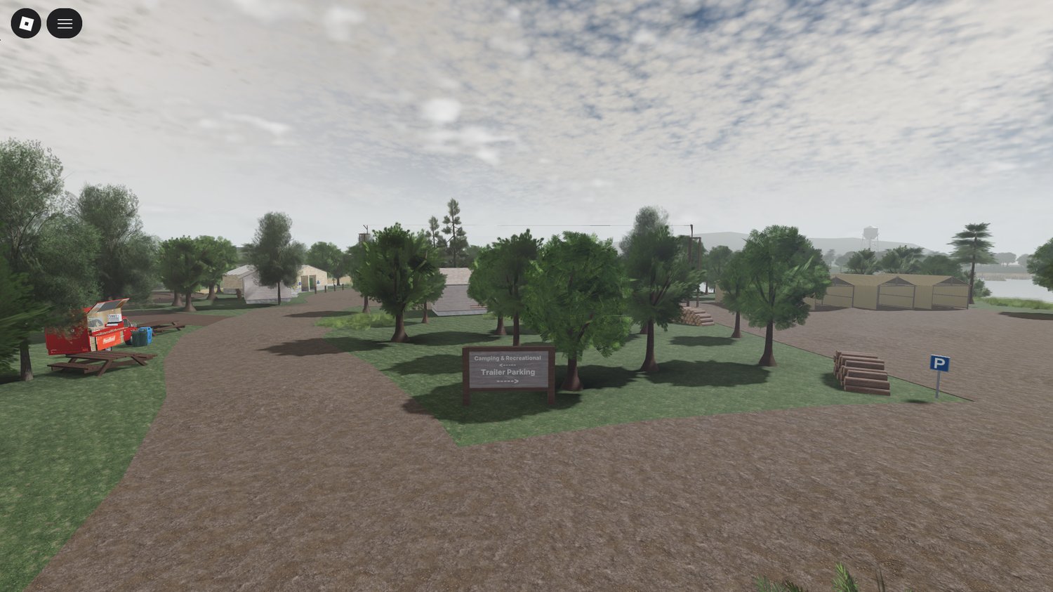 Lakeside Town with large, realistic lake in Roblox