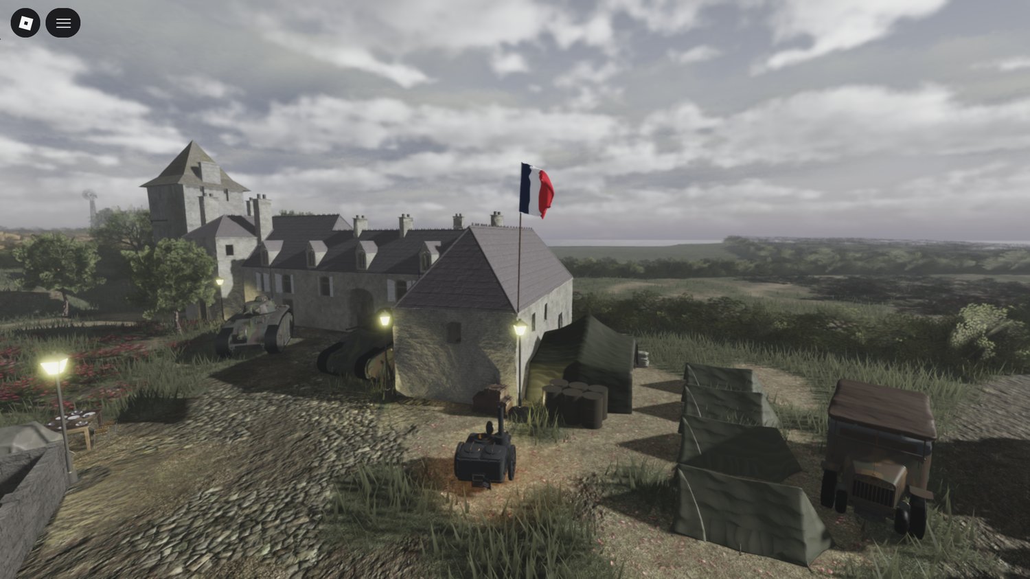 Liberation of France 1944 Roblox map environment