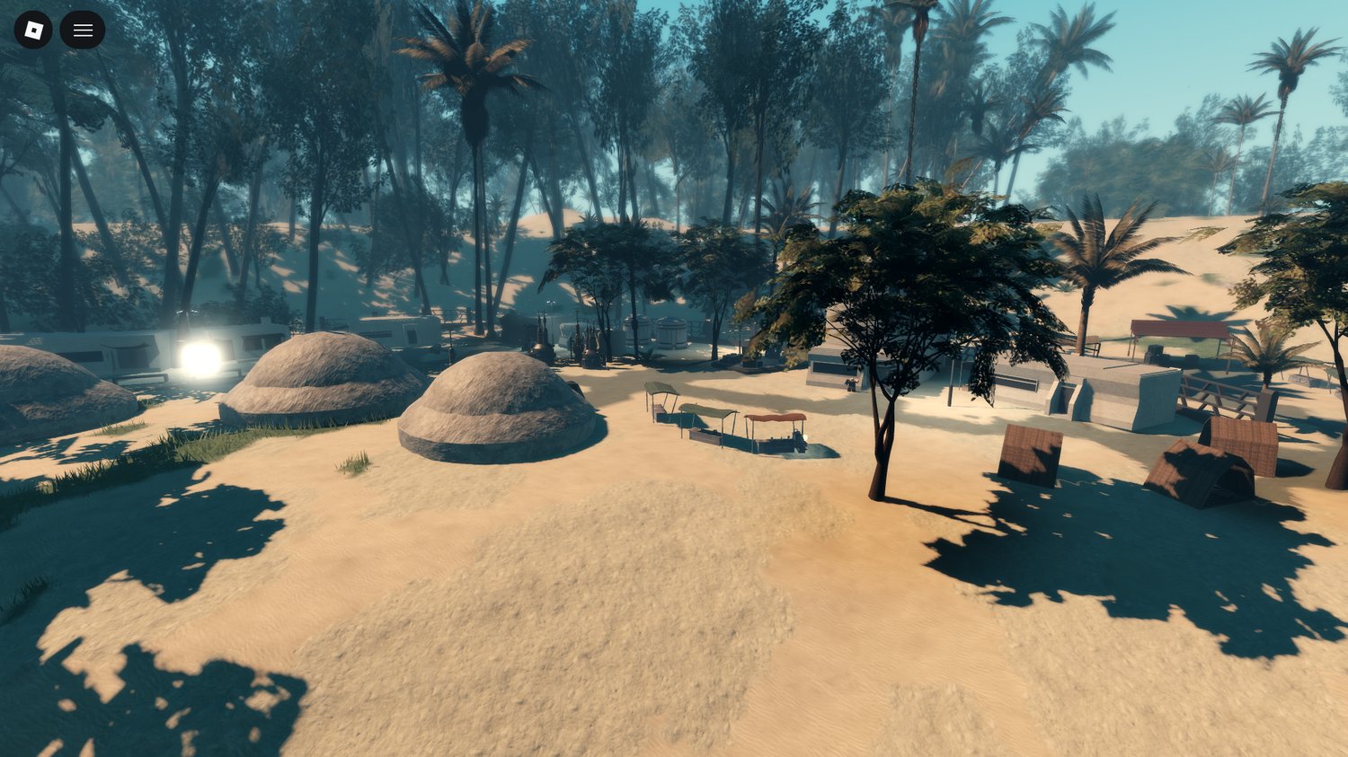 Detailed terrain used for Star Wars battles