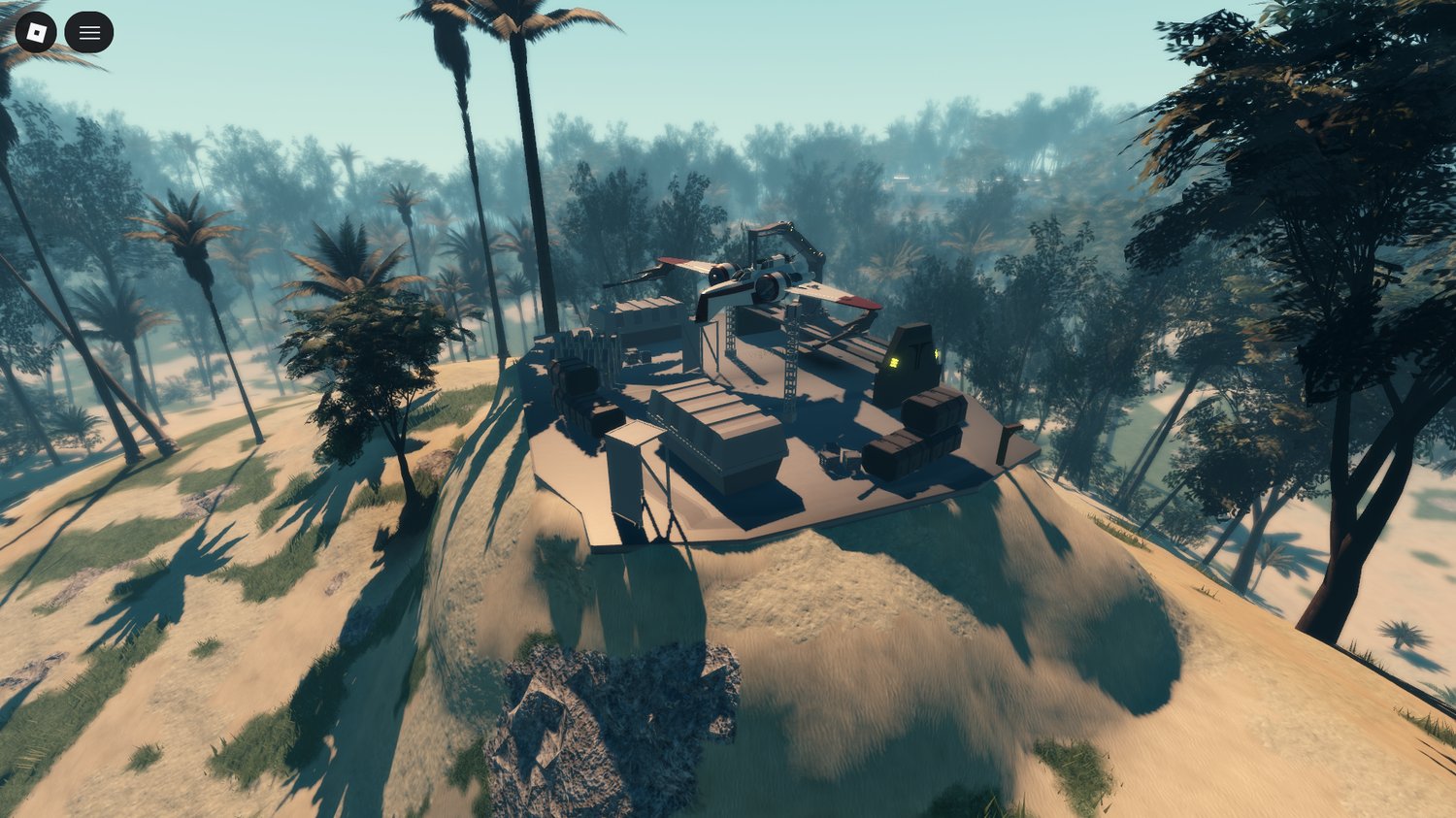 Large-scale combat zone on Corellia