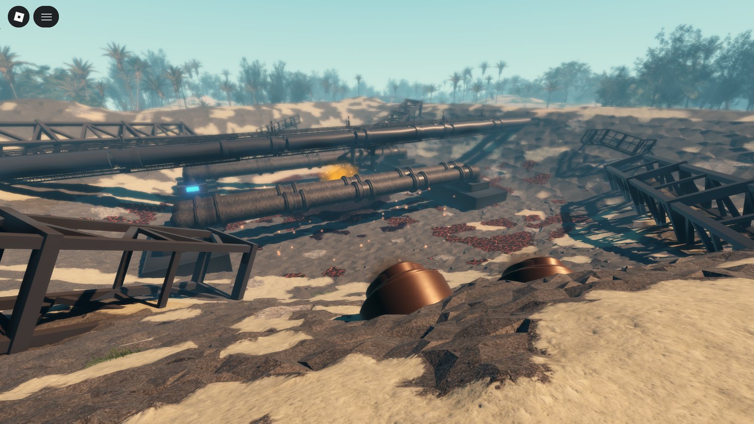 Sci-fi warfare setting Roblox map