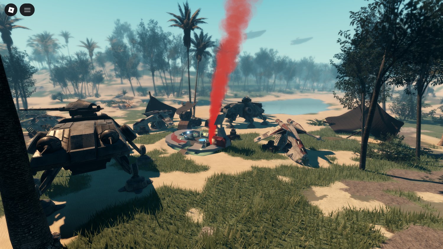 Team-based battle scene on Corellia