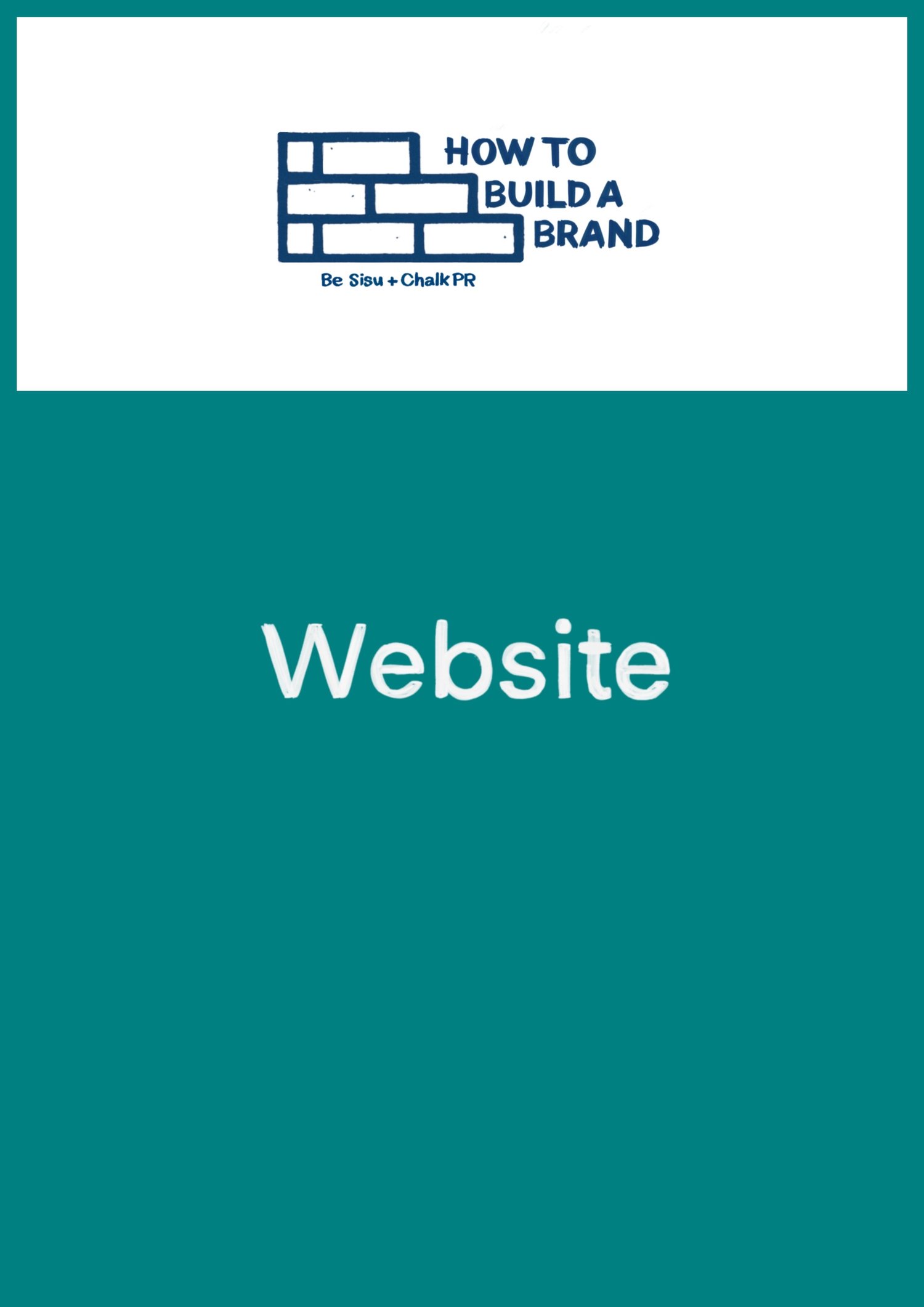 The WEbsite Workbook Image from How To Build A Brand