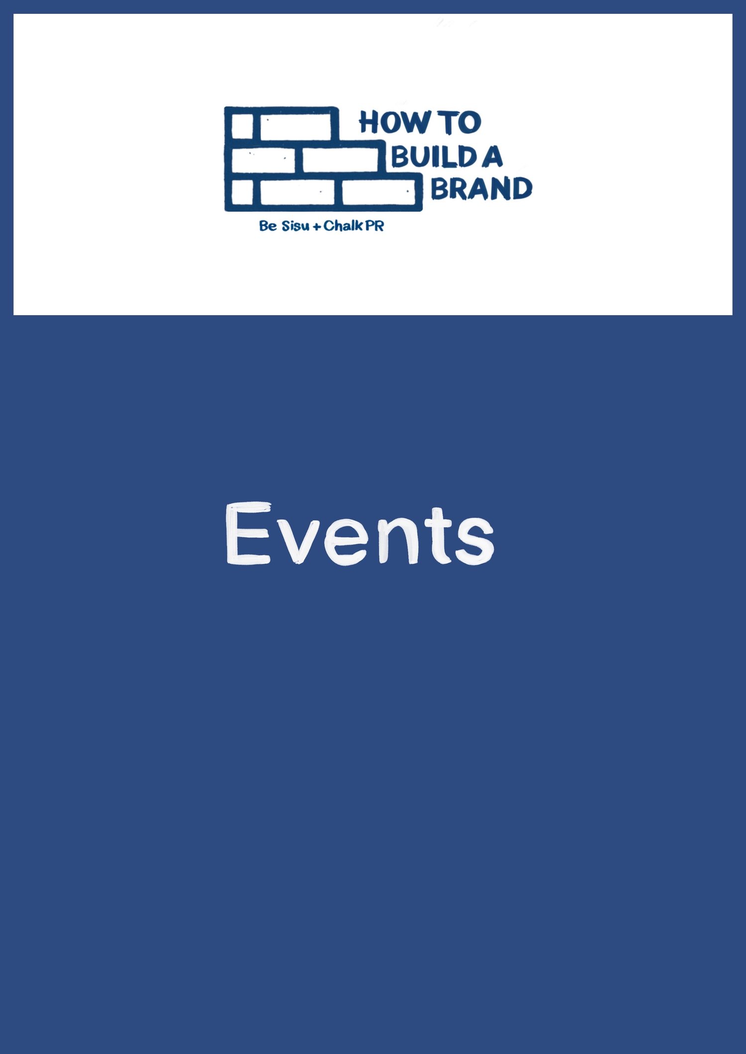 The Events Workbook Image from How To Build A Brand