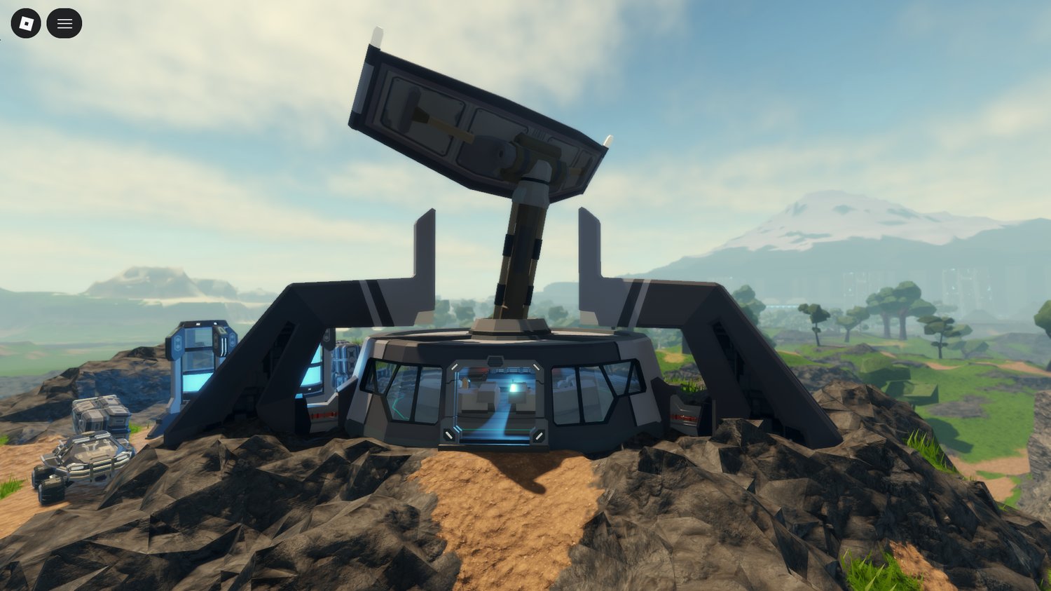 Players exploring large sci-fi city map