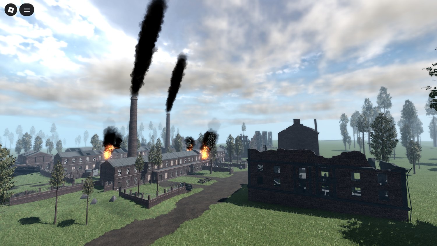 Natural terrain used for military roleplay