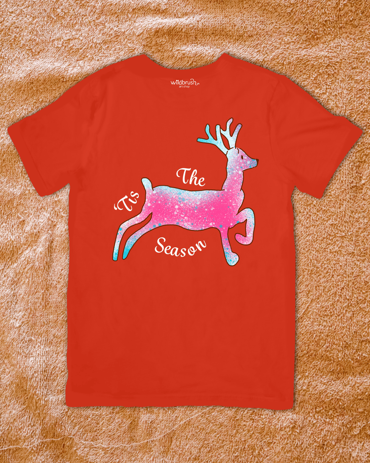 christmas reindeer tshirt