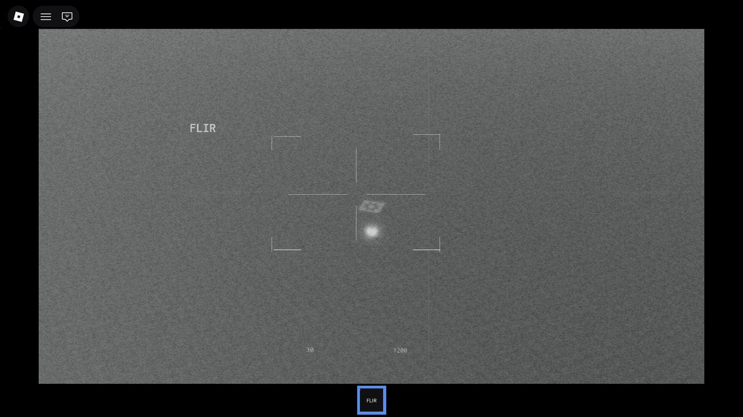 Surveillance drone with thermal-style view