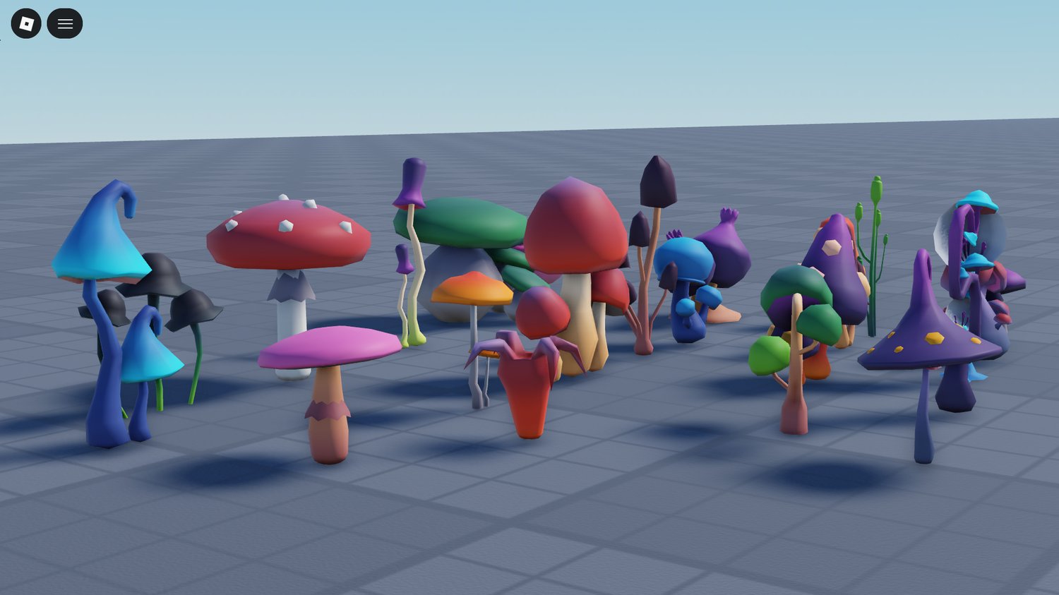 Low poly mushroom pack Roblox