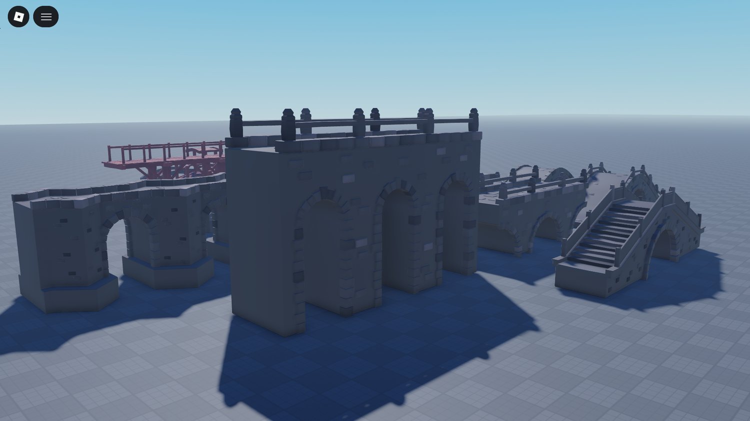 Bridge crossing over river scenery