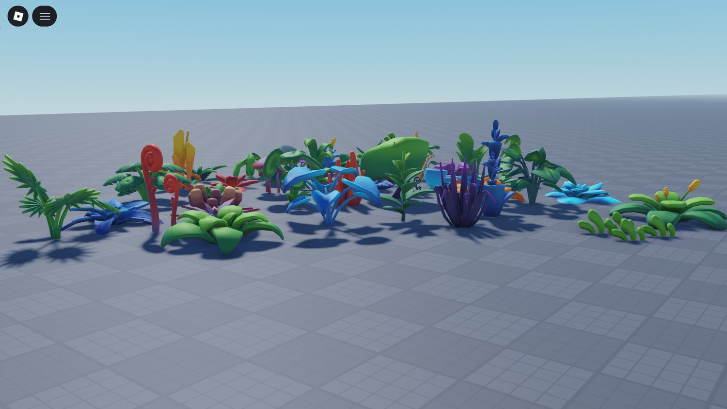 Decorative bushes and plants collection