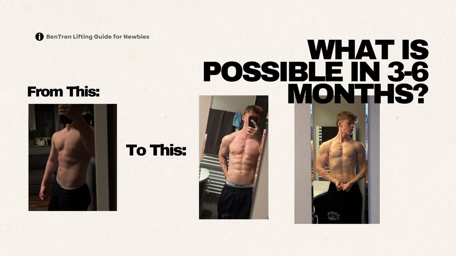 What is Possible in 3 to 6 Months? Physique Transformation for Beginners