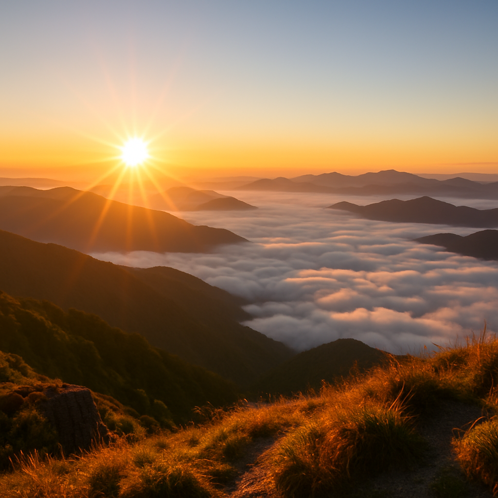 Amanecer en la montaña