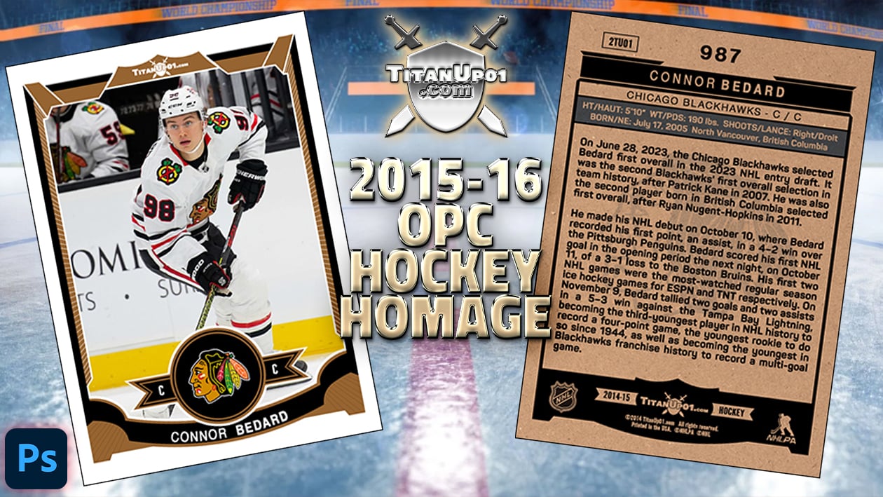 2015-16 OPC Hockey Homage Photoshop PSD Templates