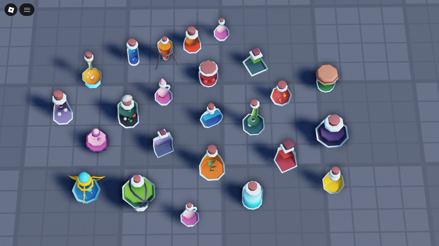 Stylized alchemy potion assets