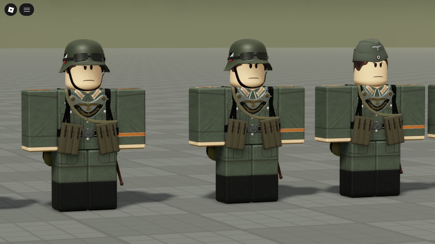 Scripted uniform and headgear combination
