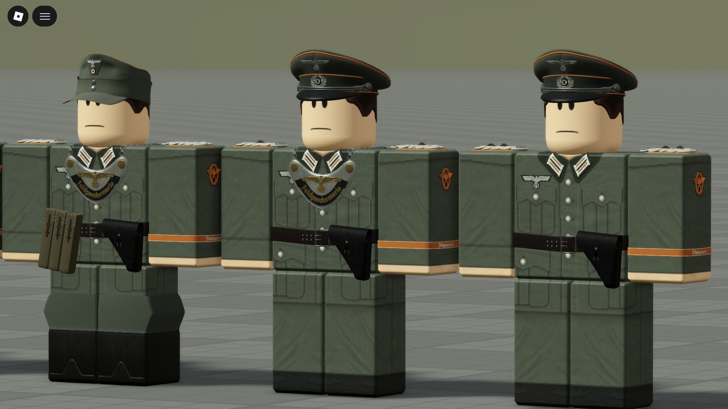 Working military hat equipped in game