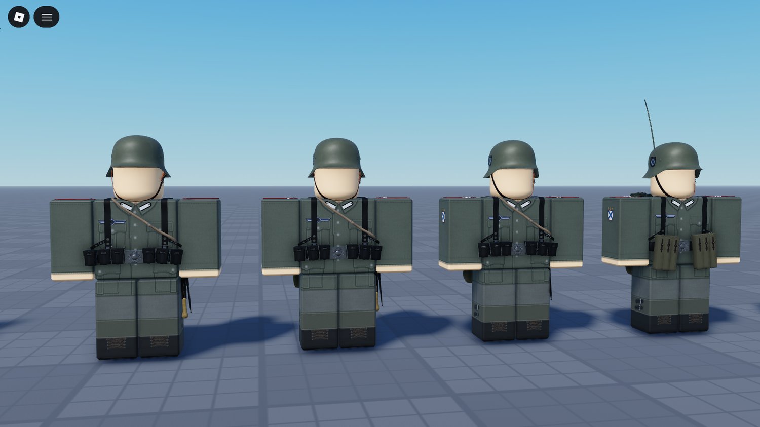 Uniform and hat combination showcase