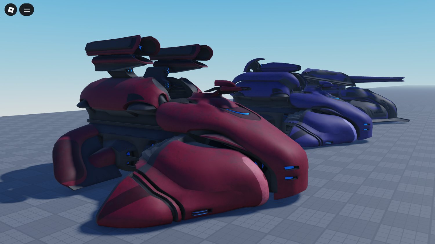 Decorative alien tank placed in sci fi map