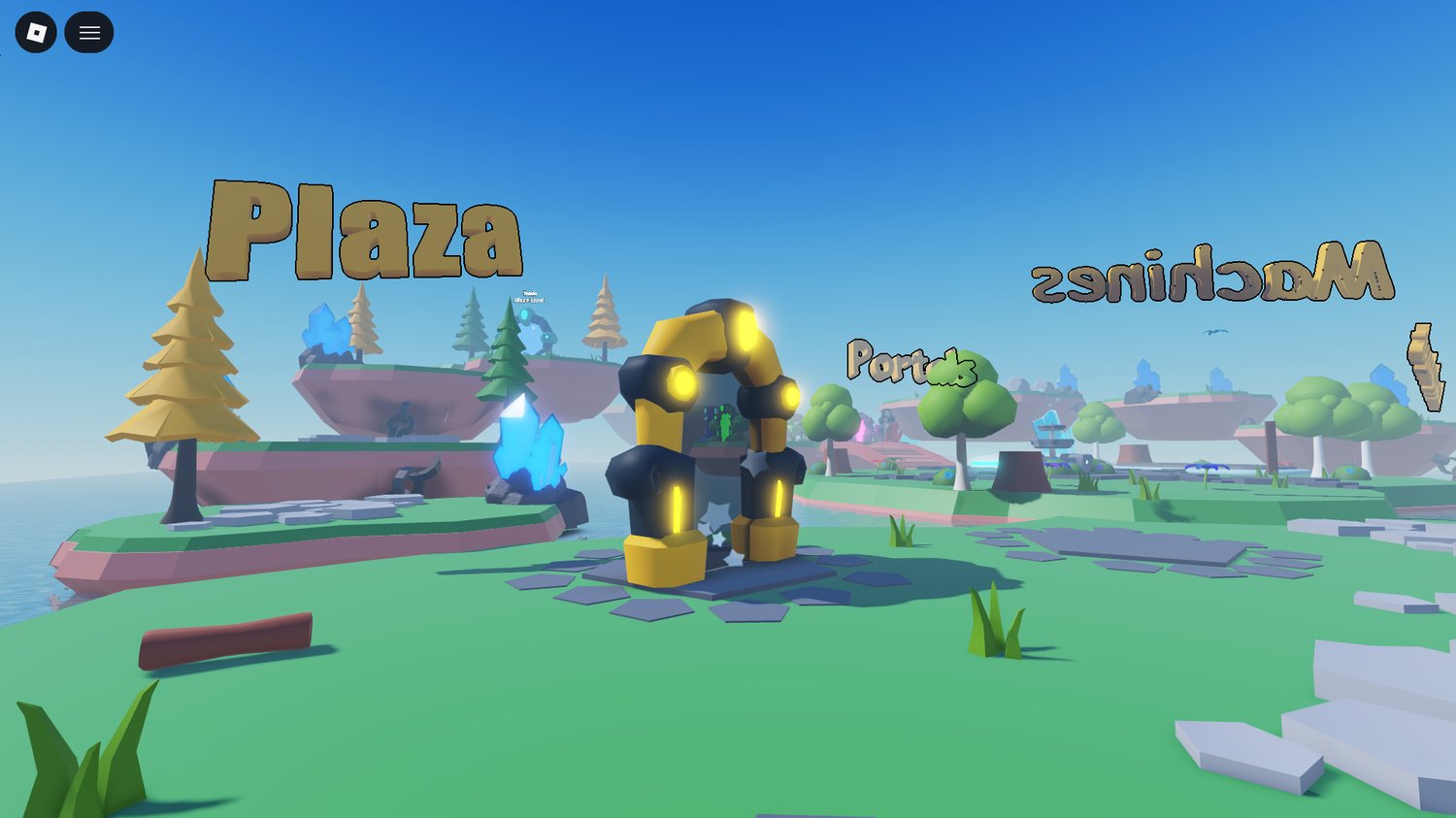 Low poly island map Roblox overview