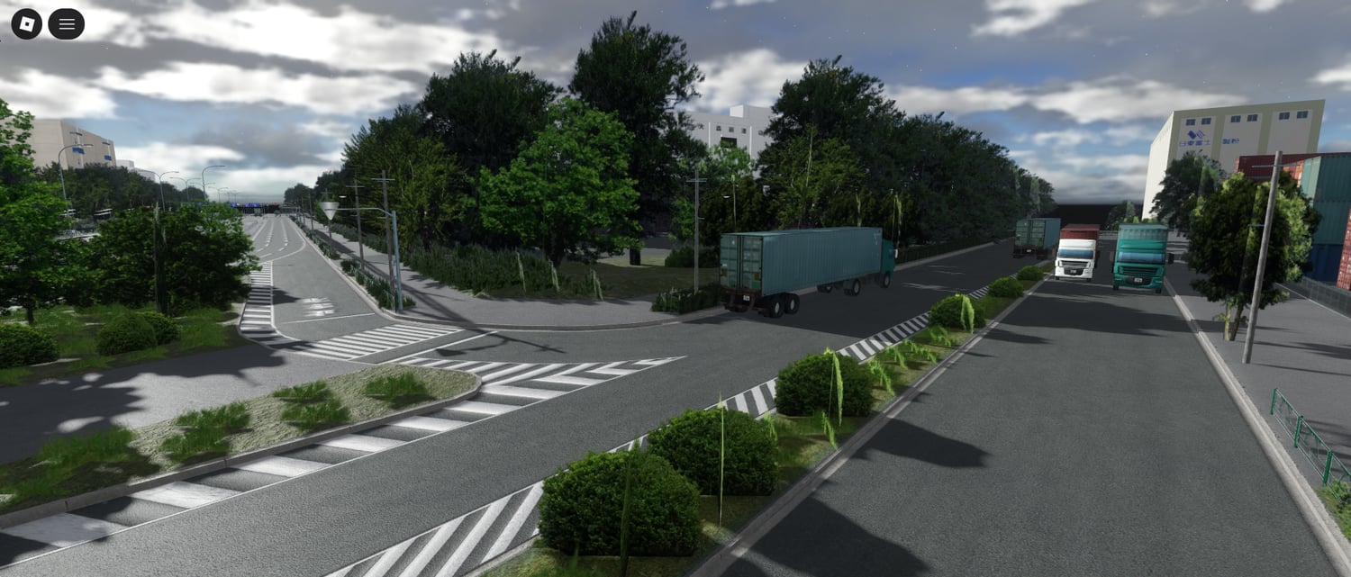 Urban drift map used in racing game
