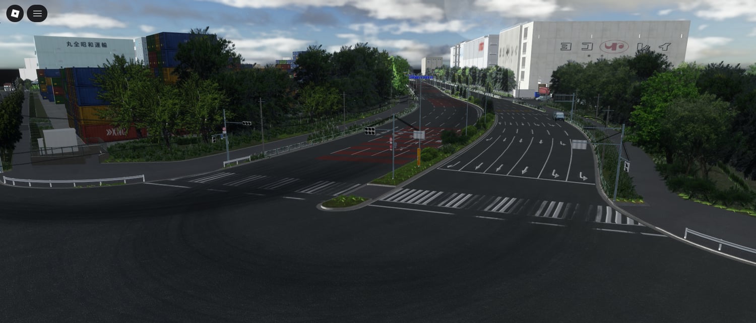 City streets designed for racing gameplay