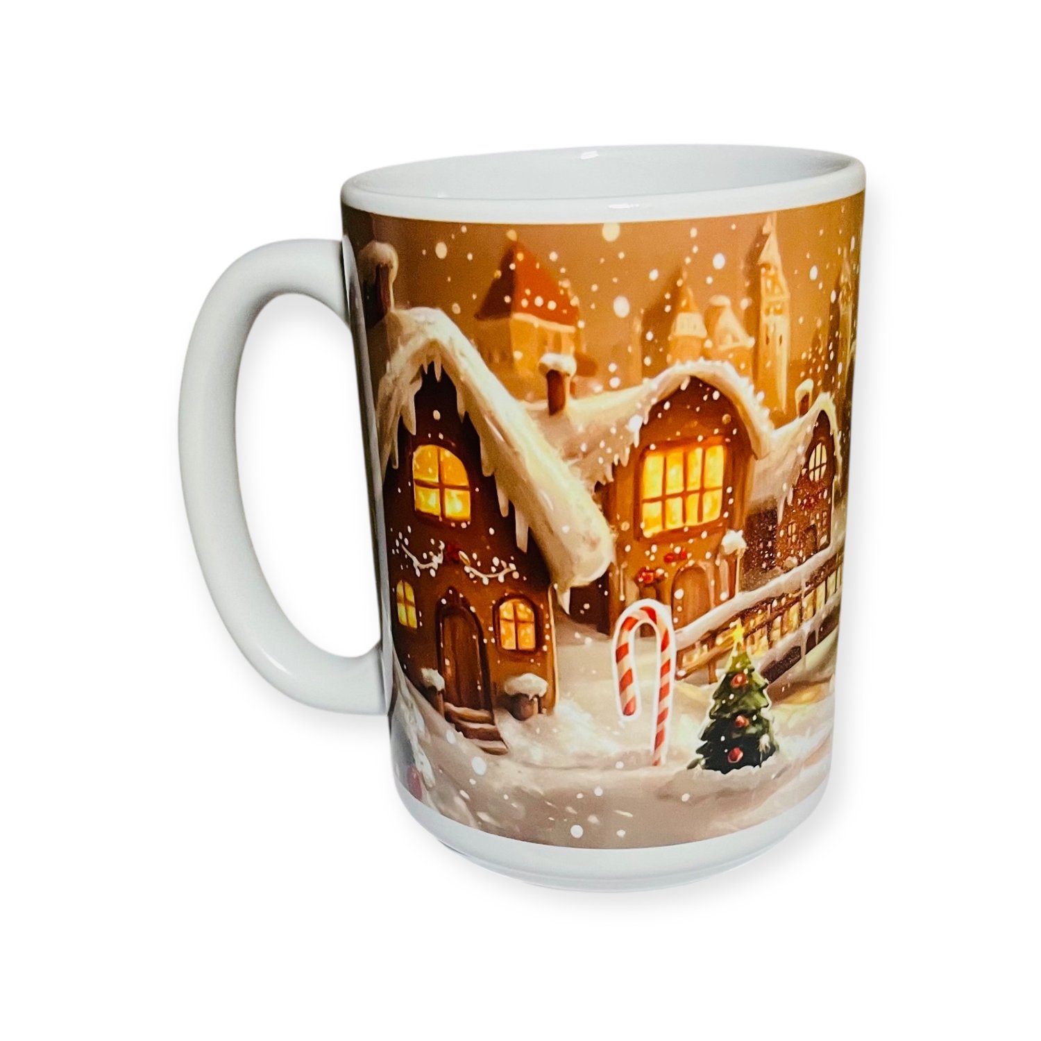 Cozy Christmas Village Ceramic Mug