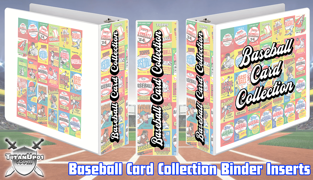 Baseball Card Collection Binder Inserts