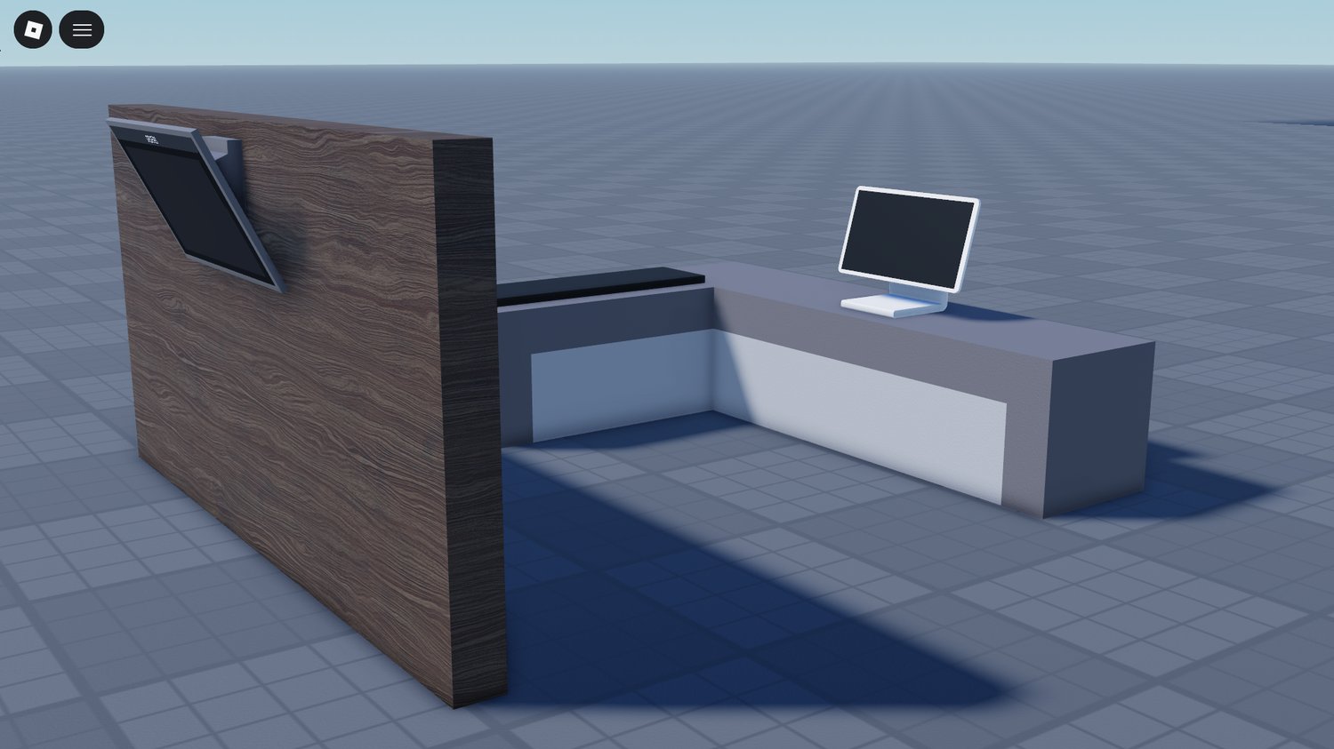 Ordering interface displayed on counter