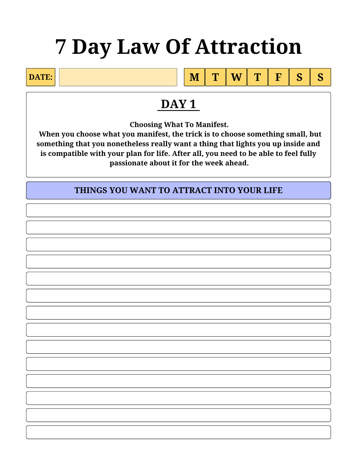 2026 Law of Attraction Journal