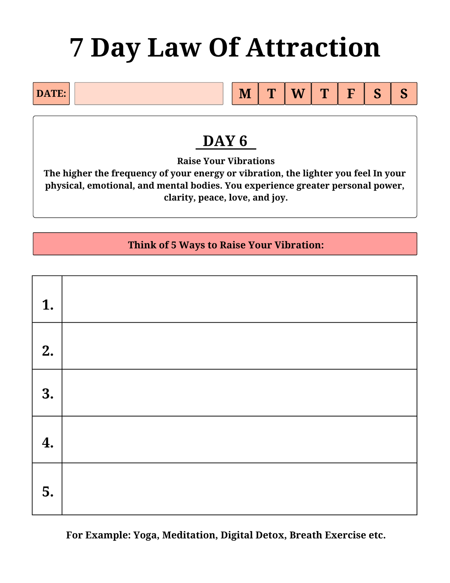 2026 Law of Attraction Journal