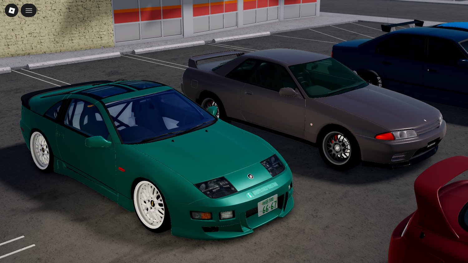 Classic 1990s cars displayed together