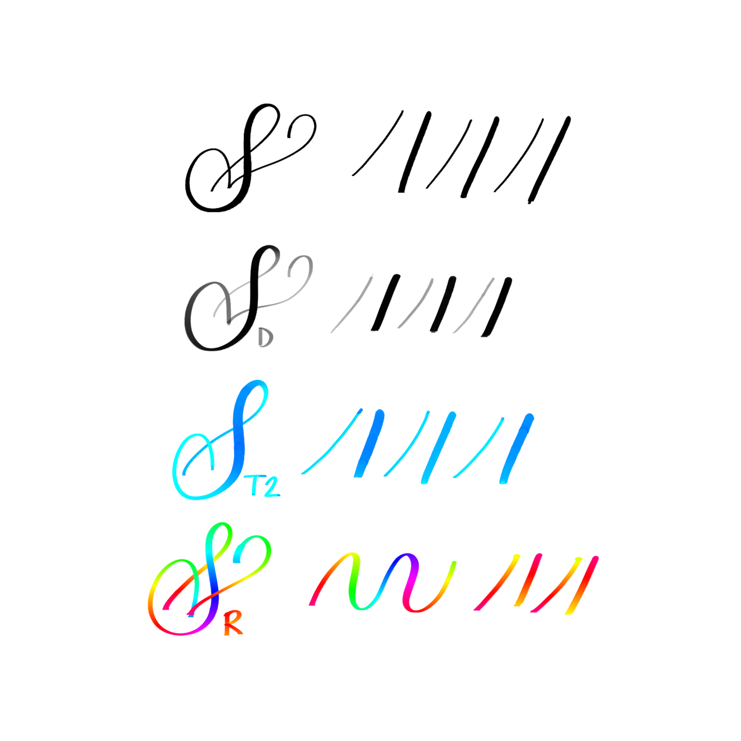 modern calligraphy brush pack