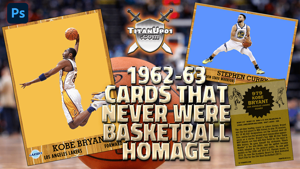 1962-63 Cards That Never Were Basketball Photoshop PSD Templates