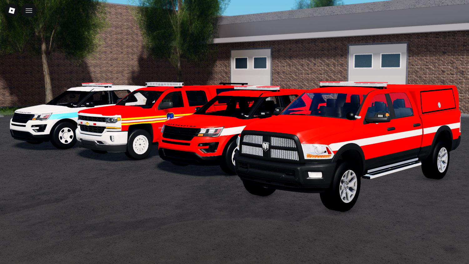 RAM 2500 utility truck parked near station