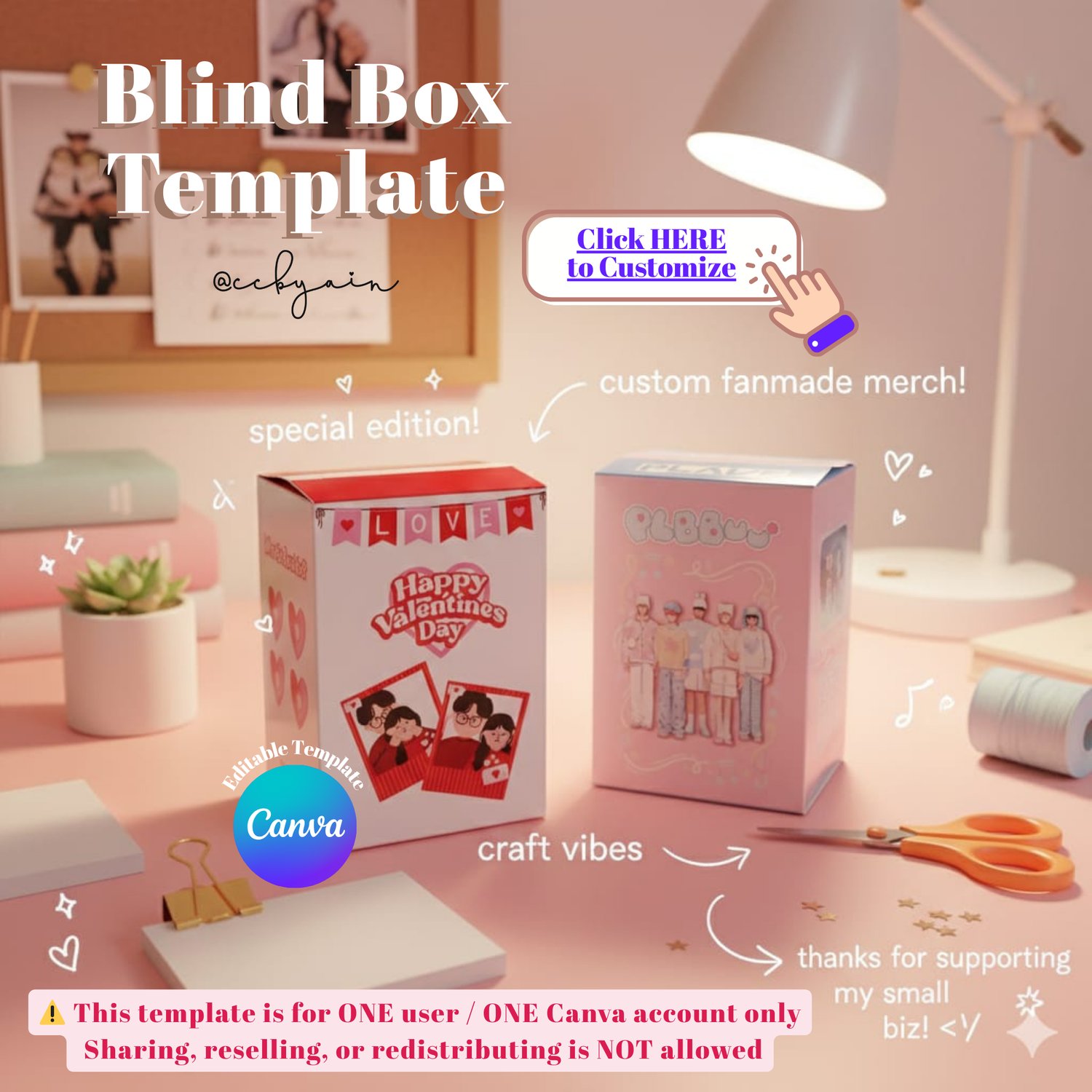 Canva Editable Blind Box Template - Payhip