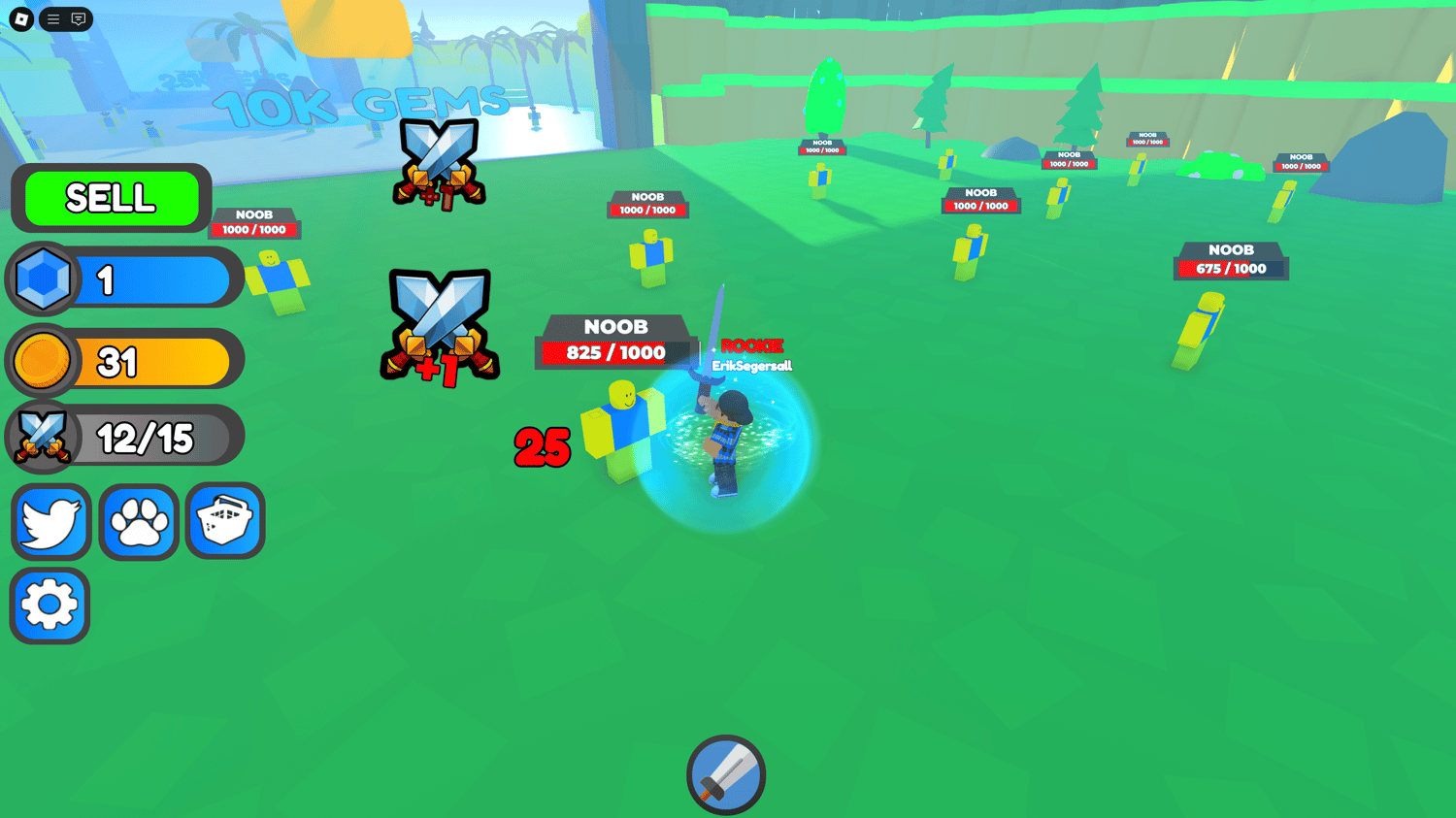 Unlockable fantasy map zone in knight progression game