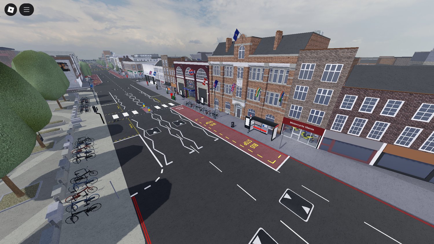 Social roleplay environment set in a British town