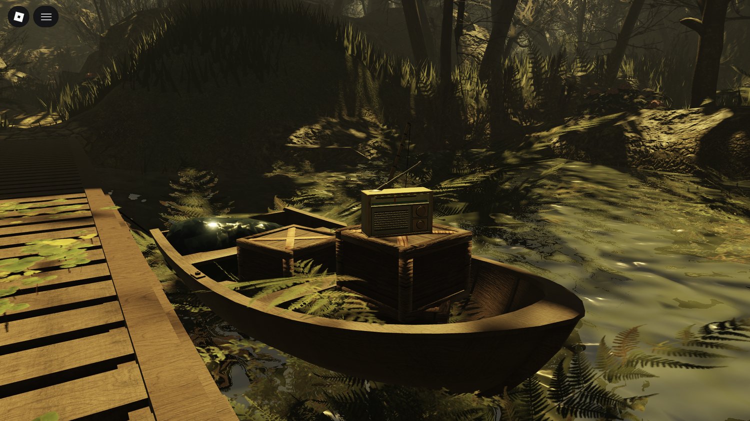 Florida swamp fishing spot Roblox environment