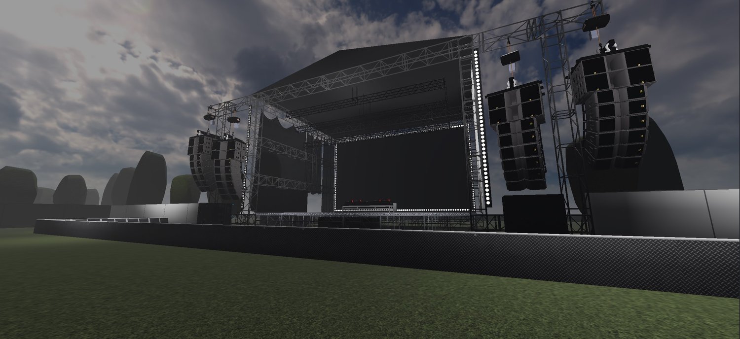 Roblox Open Air Festival Concert Map Stage Speakers Included O 